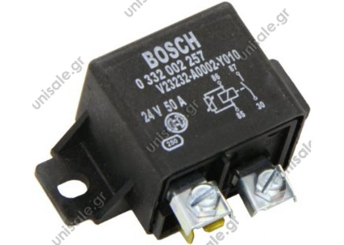 Relay BOSCH 0332002257 24V 50A DAF 0673514, 673514. IVECO 9673514