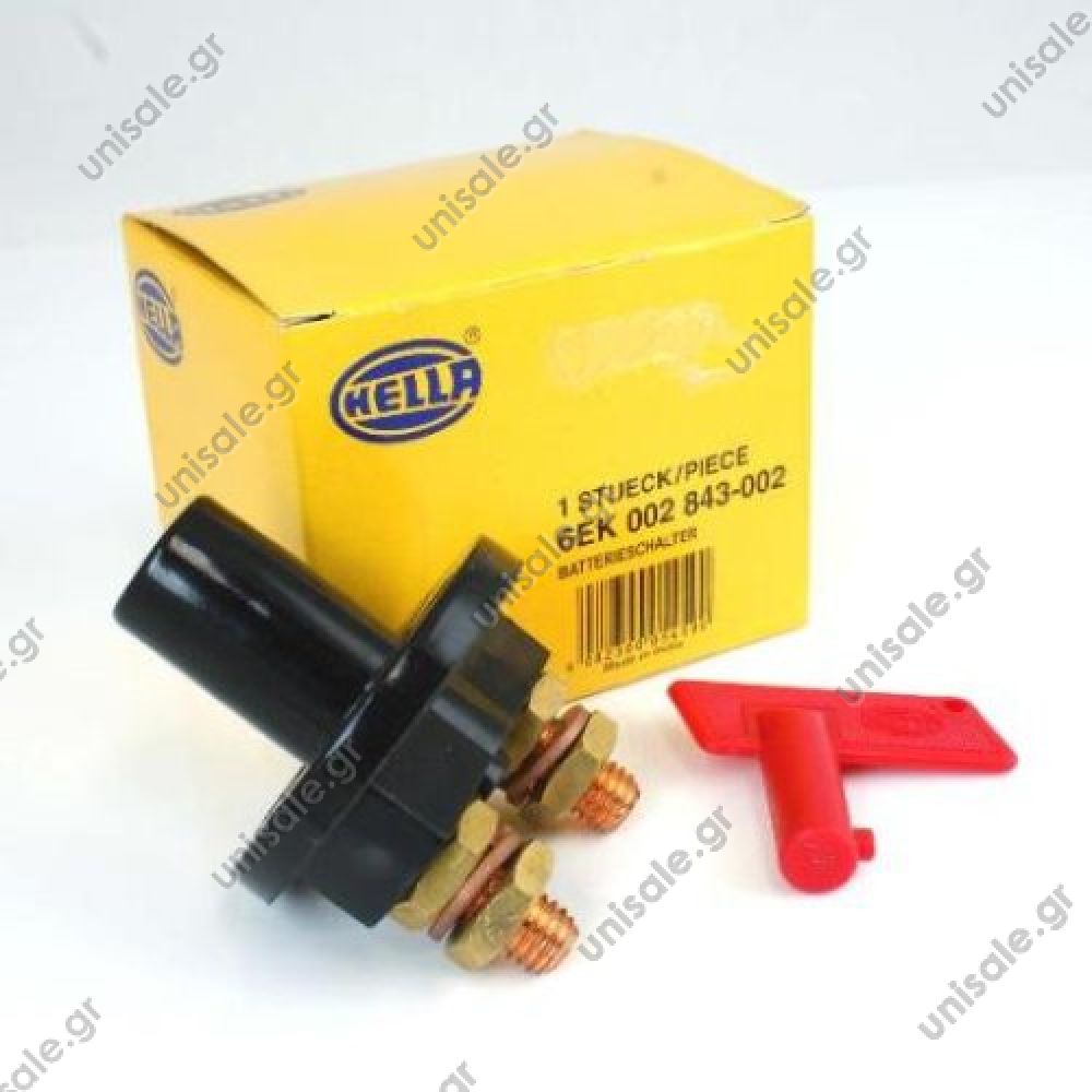 6EK002843002 HELLA ΓΕΝΙΚΟΣ ΔΙΑΚΟΠΤΗΣ ΜΠΑΤΑΡΙΑΣ 6EK002843002 Battery cut