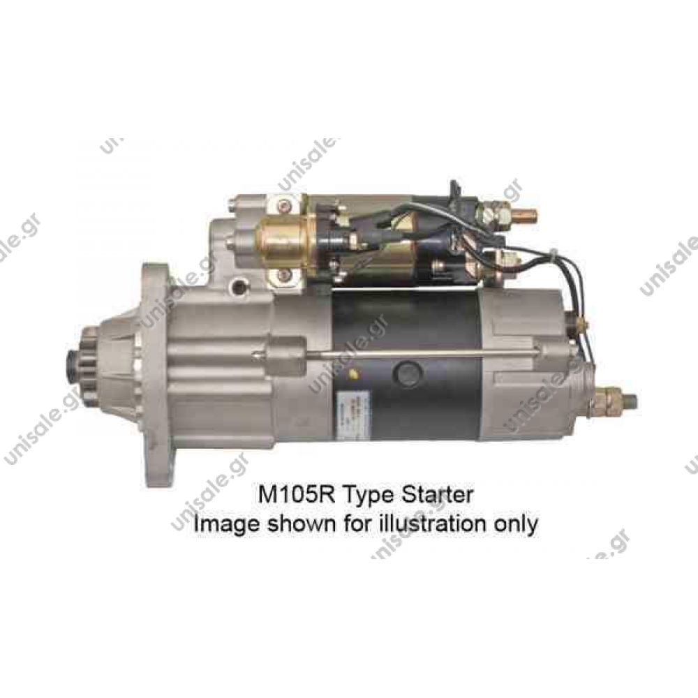 M105R3050SE Prestolite starter motor 24V 7.5kW z12 MTU M105R3013SE, M105R3050SE STARTER MOTOR