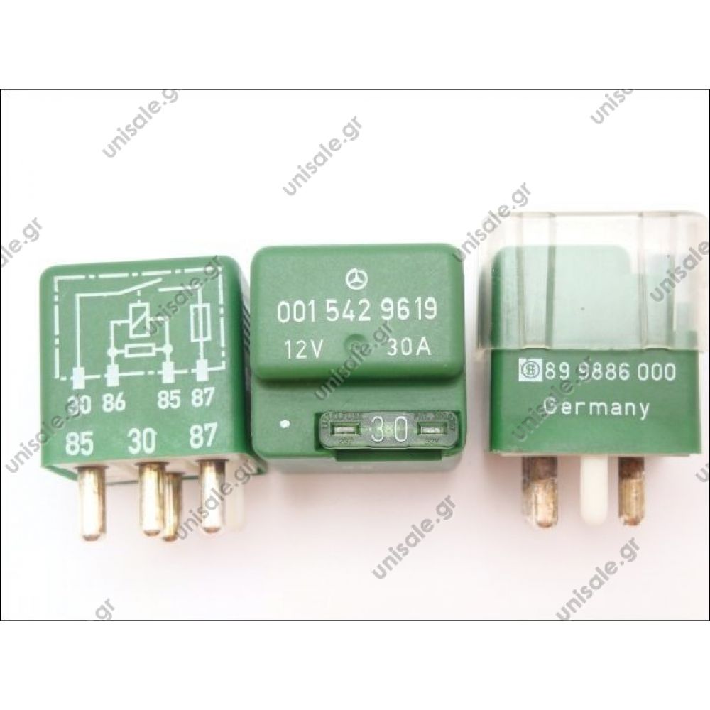 ΡΕΛΕ 12V 30A MERCEDES RELAY W202 W124 W129 W661 W126 W201 W202 RELAY A0015429619 500SL Mercedes
