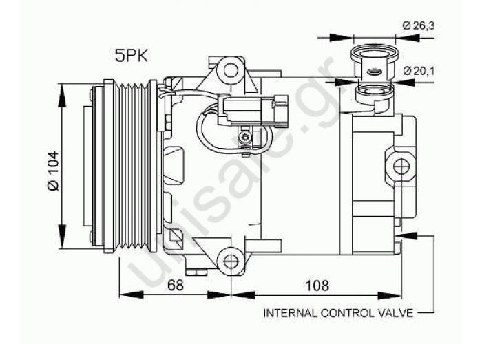 NRF 32398, Compressor, air conditioning OPEL ASTRA H 2004ASTRA H