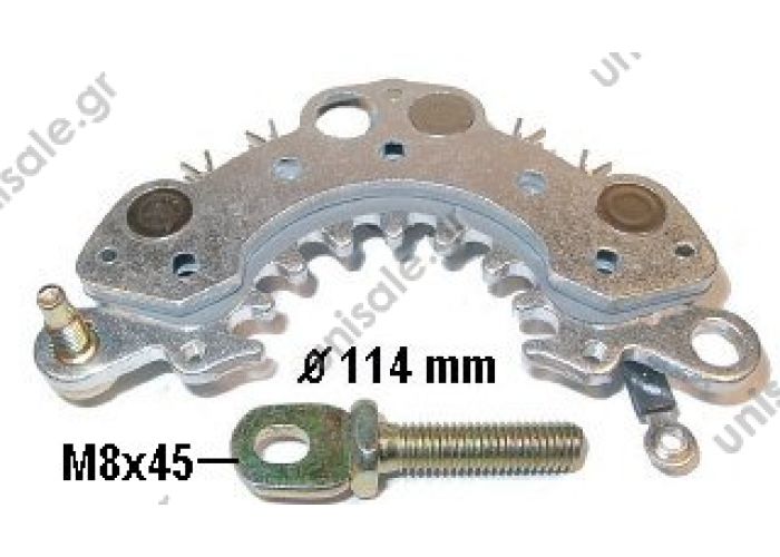 24814 TRANSPO  Rectifier HITACHI 114mm B+ M6