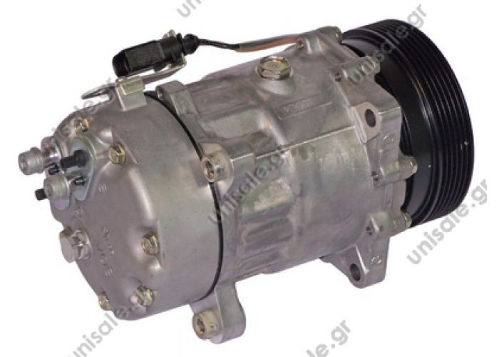 40405094 ΚΟΜΠΡΕΣΣΕΡ A/C 1J0-820-803L SEAT Toledo II serie Compressor A / C Sanden SD7V16; 119 mm; PV6; 12V; H; Audi A3; TT; Ford Galaxy; Seat Alhambra; OE: 1076012 - 1080- 1206 - 1215 - 1221 - 1226 - 1231 - 1233 - 1245 - 1278 - 1283 - 1J00820803A 40405094 ΚΟΜΠΡΕΣΣΕΡ A/C 1J0-820-803L SEAT Toledo II serie Compressor A / C Sanden SD7V16; 119 mm; PV6; 12V; H; Audi A3; TT; Ford Galaxy; Seat Alhambra; OE: 1076012 - 1080- 1206 - 1215 - 1221 - 1226 - 1231 - 1233 - 1245 - 1278 - 1283 - 1J00820803A