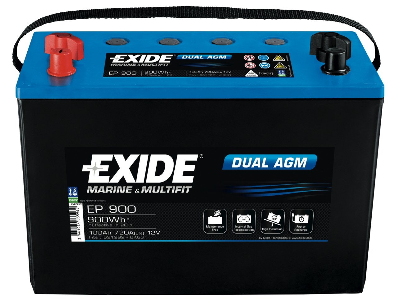 EXIDE ML DUAL AGM BATTERY