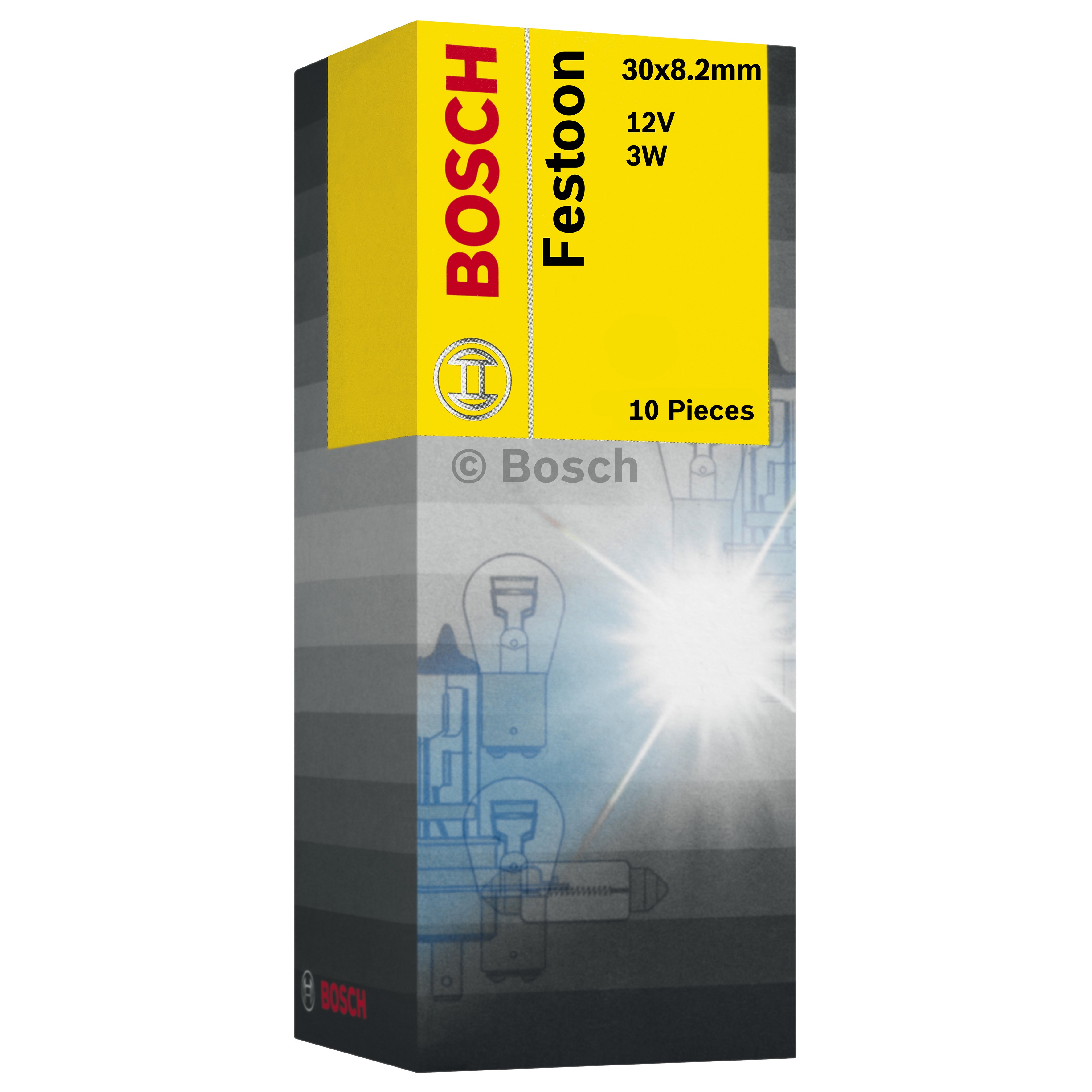 BOSCH BULB 12V 3W PURE LIGHT 1987302226